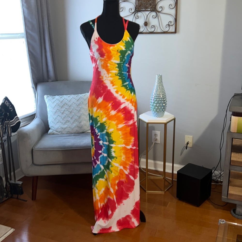 Rainbow Maxi Dress